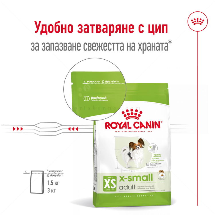 ROYAL CANIN X-Small Adult - 1.500 кг