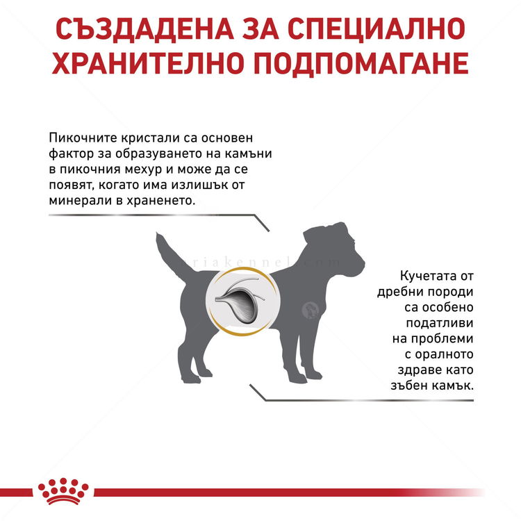 ROYAL CANIN Veterinary Dog Urinary Small Dog S/O 1.500 кг