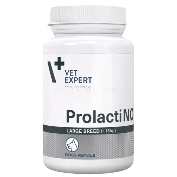 Хранителна добавка при симптоми на лъжлива бременност VET EXPERT ProlactiNO Large Breed 15+ кг, 40 таблетки