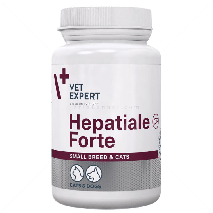 Хранителна добавка за подпомагане на чернодробната функция VET EXPERT Hepatiale Forte Small Dogs & Cats, 40 капсули