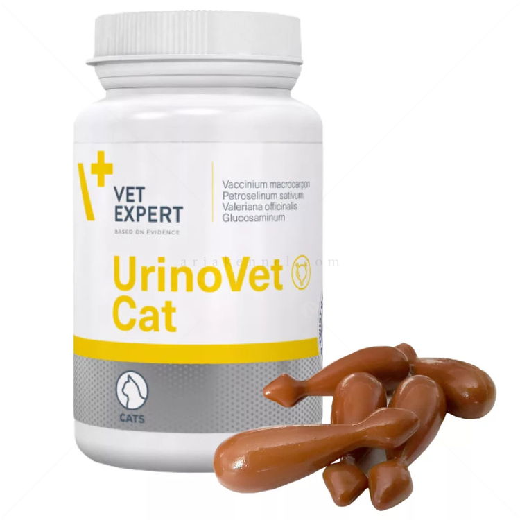 Хранителна добавка за поддържане на уринарния тракт VET EXPERT UrinoVet Cat, 45 капсули