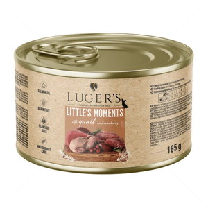 Консерва с пъдпъдък и червена боровинка 185 гр LUGERS Little's Moments Quail and cranberry
