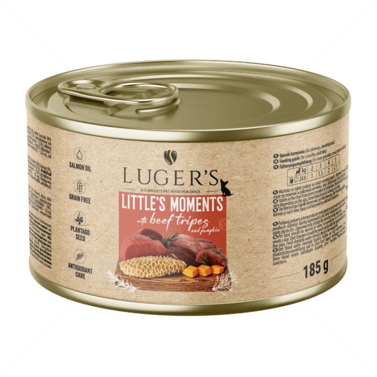Консерва с говеждо шкембе и тиква 185 гр LUGERS Little's Moments Beef tripes and pumpkin