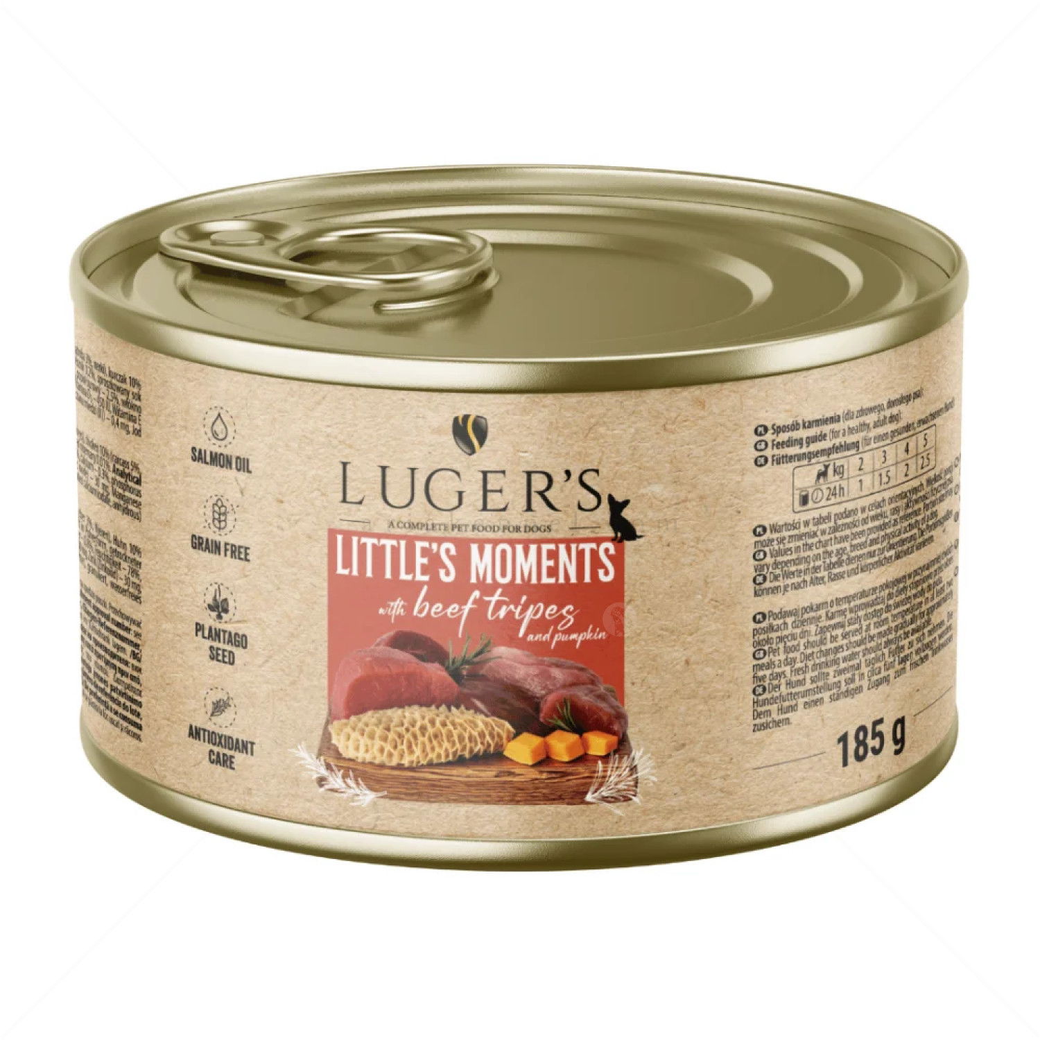 Консерва с говеждо шкембе и тиква 185 гр LUGERS Little's Moments Beef tripes and pumpkin