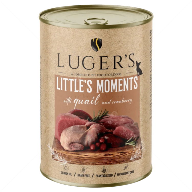 Консерва с пъдпъдък и червена боровинка 400 гр LUGERS Little's Moments Quail and cranberry