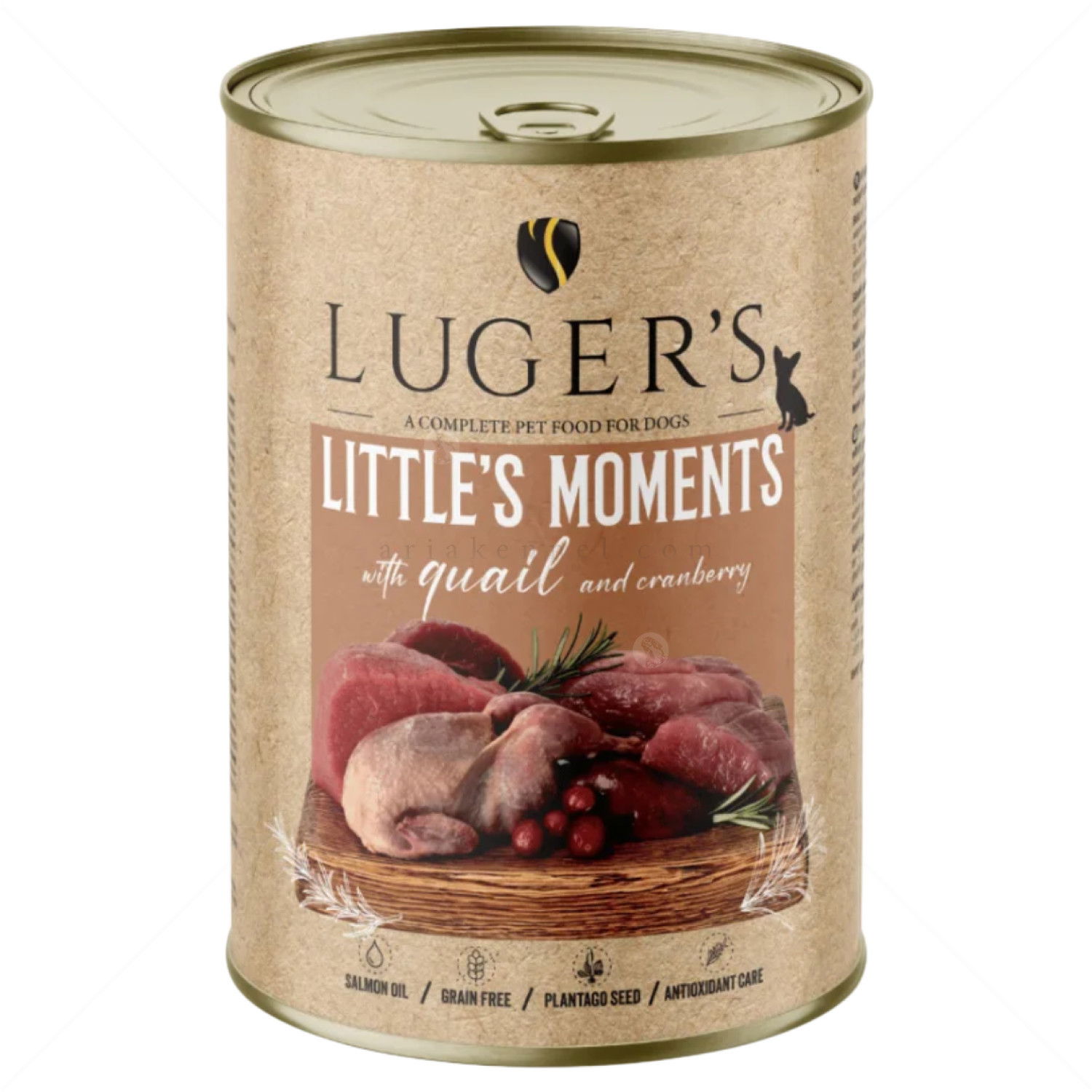 Консерва с пъдпъдък и червена боровинка 400 гр LUGERS Little's Moments Quail and cranberry