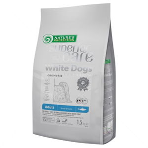 Храна за бели кучета 1.5 кг NATURE'S PROTECTION Superior Care White Dog Adult Small Breeds Herring
