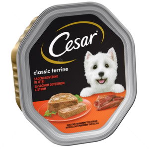 Пастет с говеждо месо и черен дроб CESAR Tray Classic Terrine