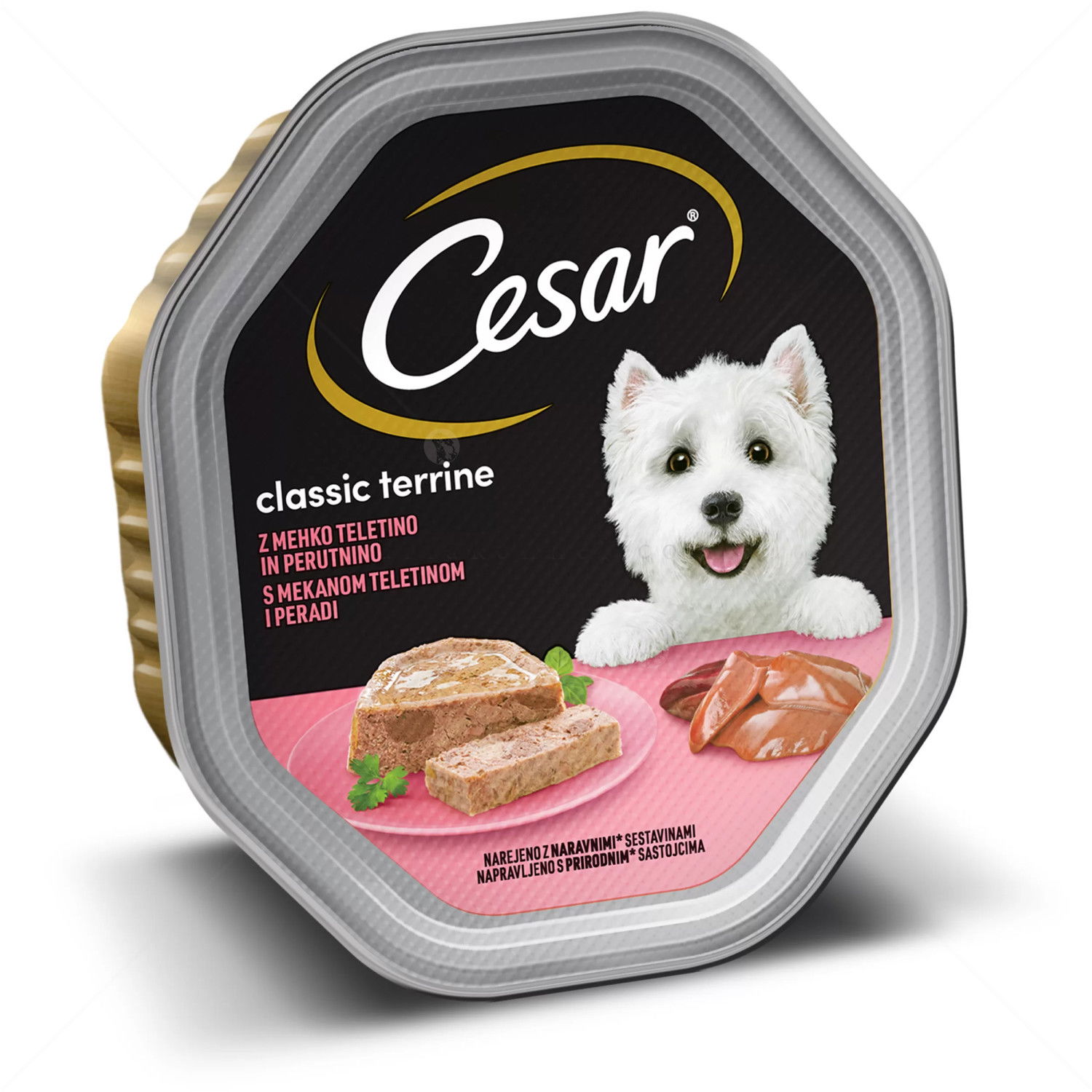 Пастет с телешко и птиче месо CESAR Tray Classic Terrine
