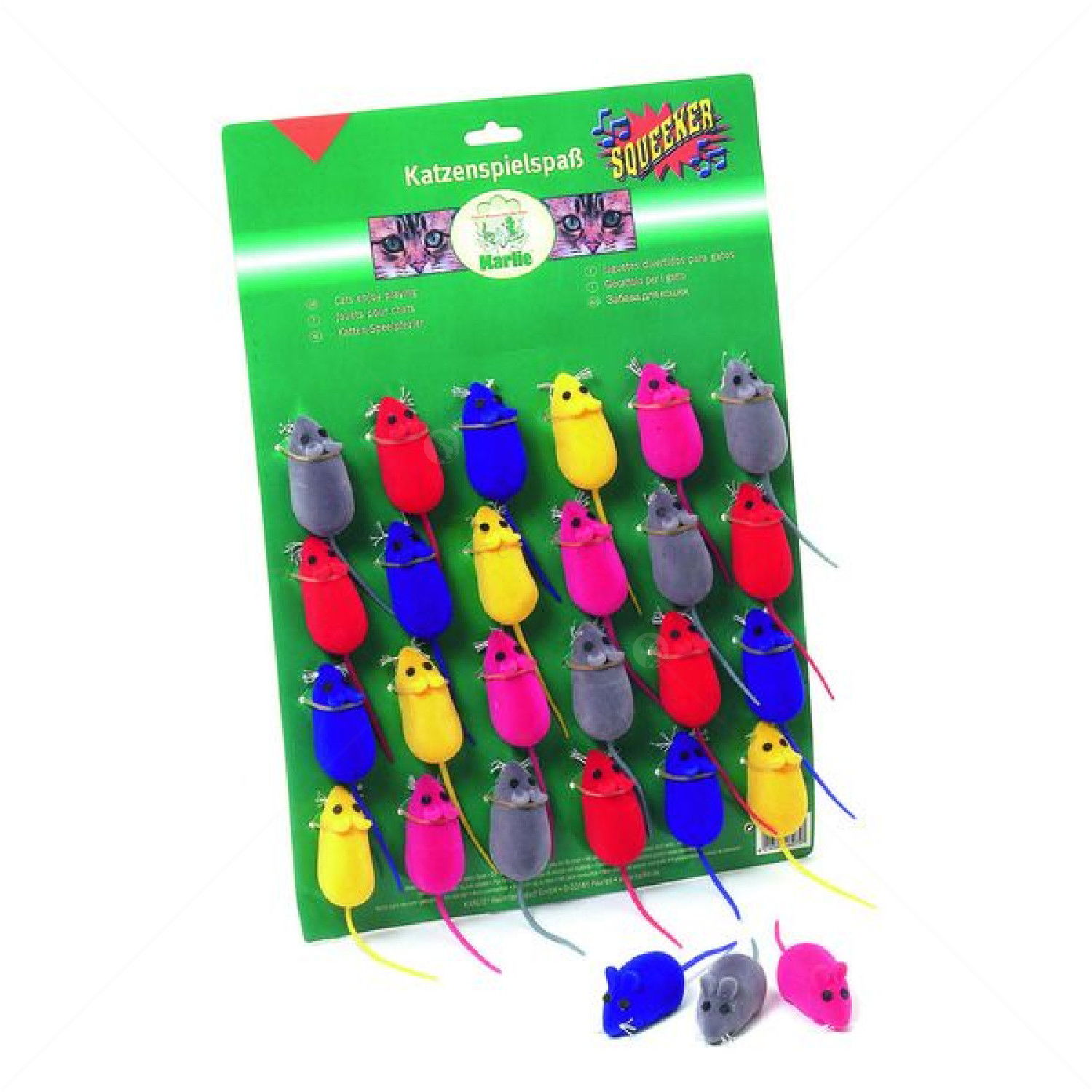 KARLIE Играчка Мишка със звук, различни цветове