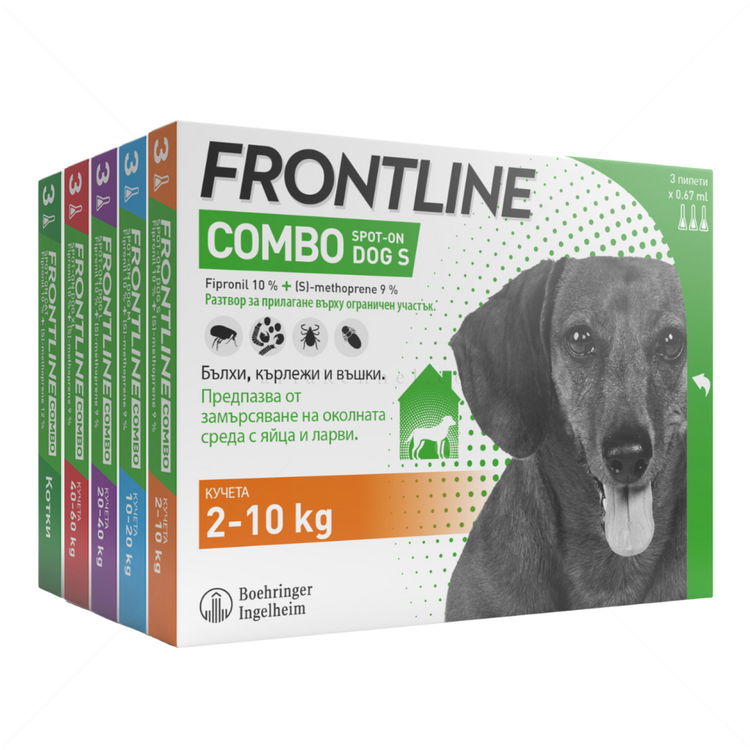 Пипети за външно обезпаразитяване FRONTLINE COMBO 3x0.67 мл