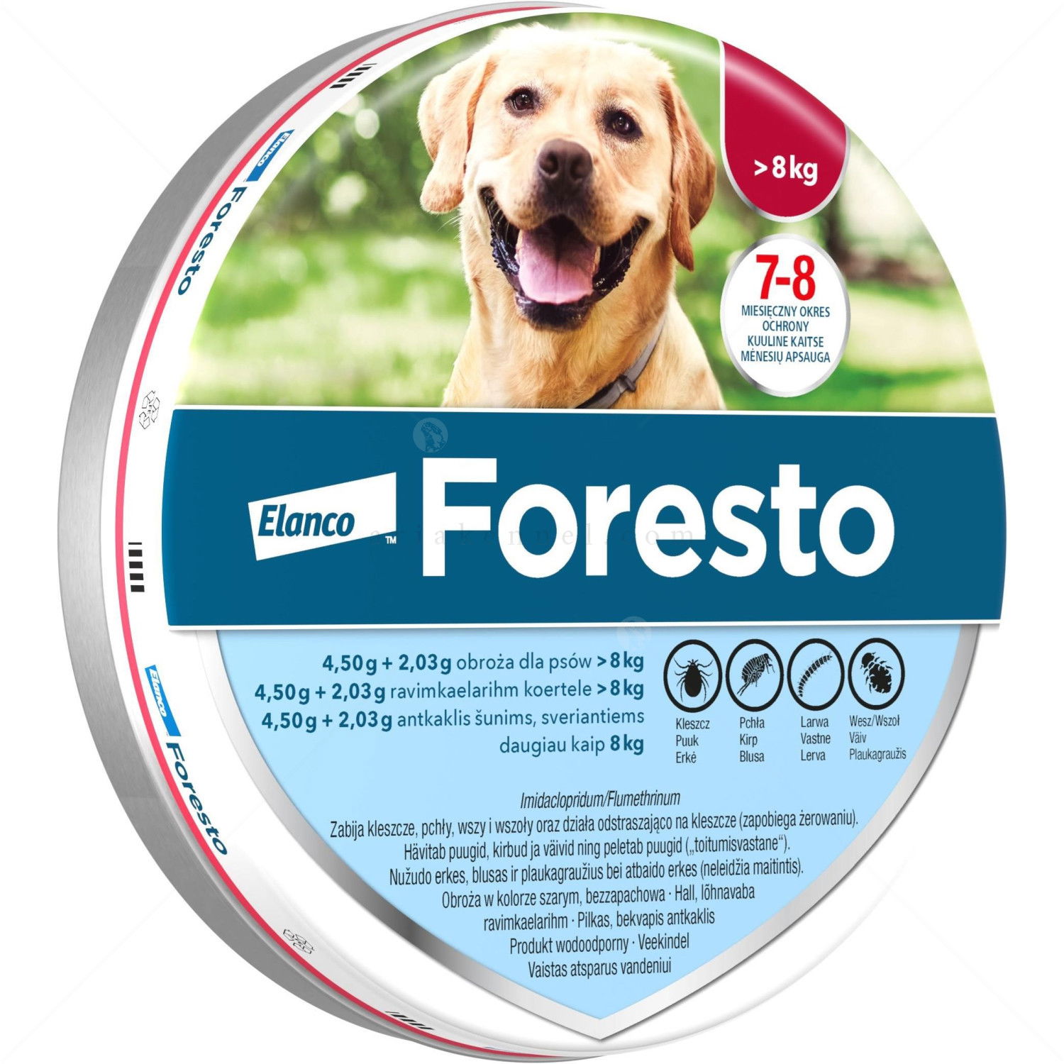 Противопаразитна каишка за куче FORESTO 70 см