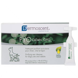 Пречистващ почистващ препарат за уши DERMOSCENT PYOclean Oto за лечение и профилактика на външен отит