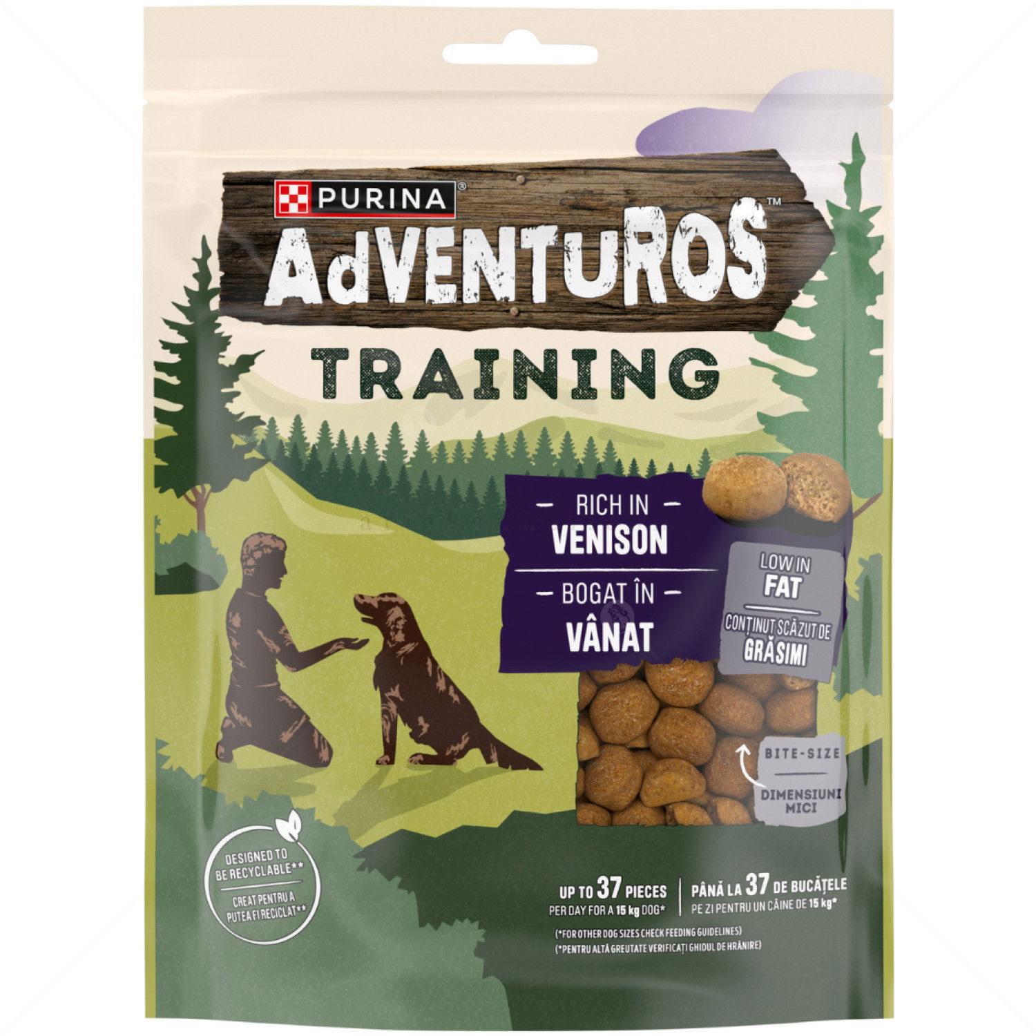 Тренировъчни хапки с вкус на еленско месо 115 гр ADVENTUROS