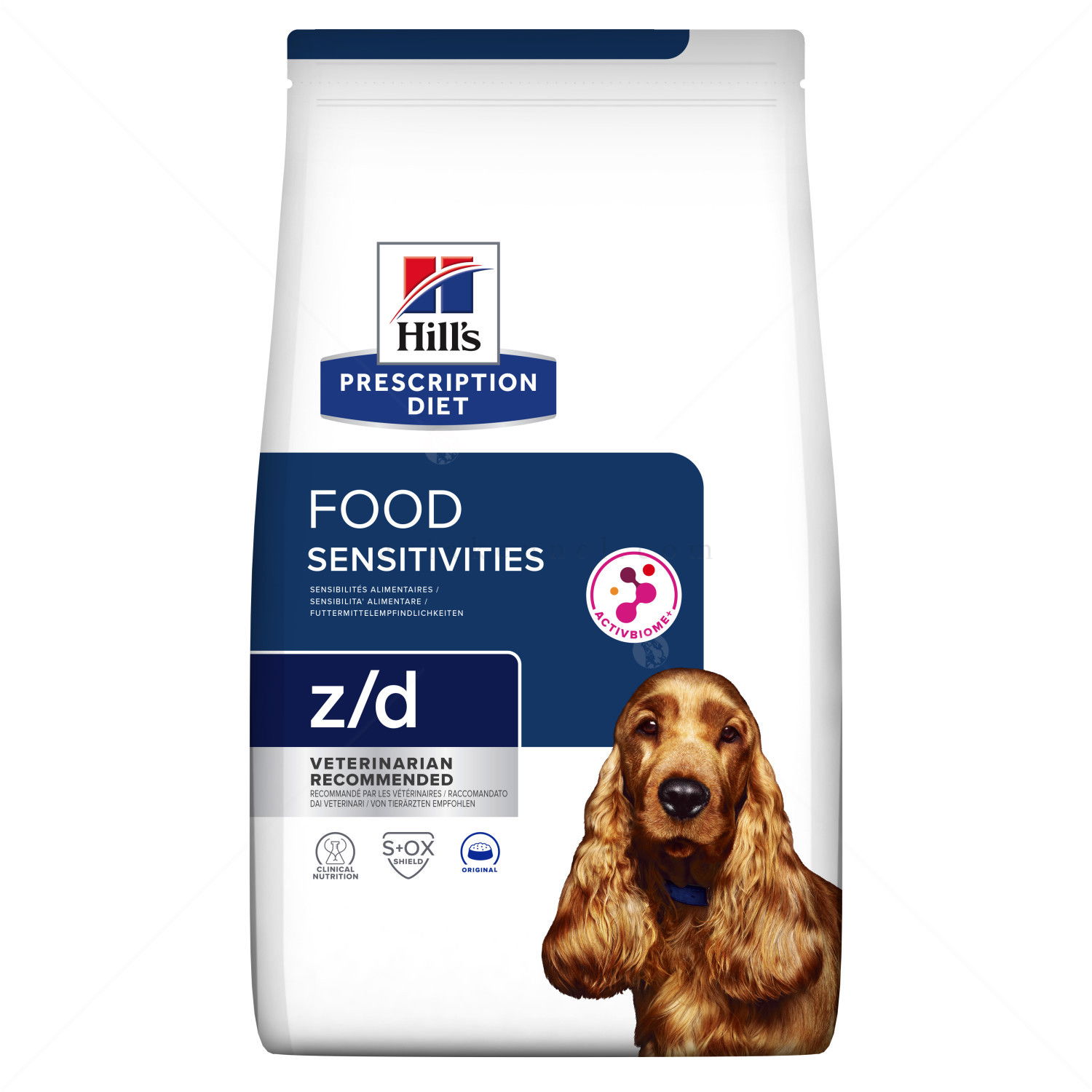 HILL'S Prescription Diet Canine Z/D Food Sensitivities AB+ 10 кг