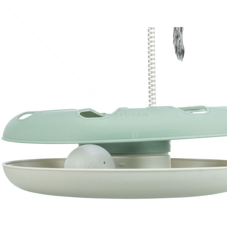 Играчка с топче и мишка на пружина TRIXIE Crazy Circle, мента