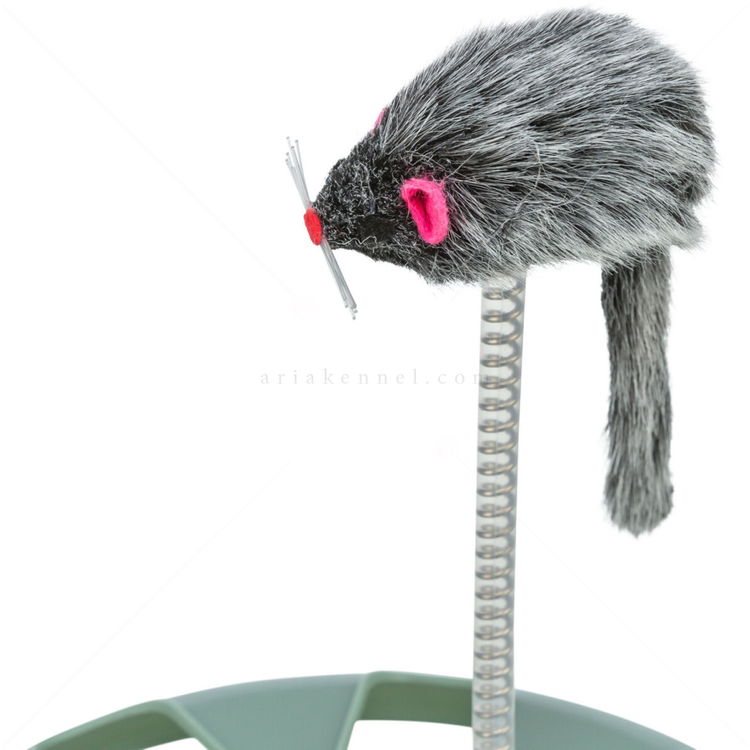 Играчка с топче и мишка на пружина TRIXIE Crazy Circle, мента