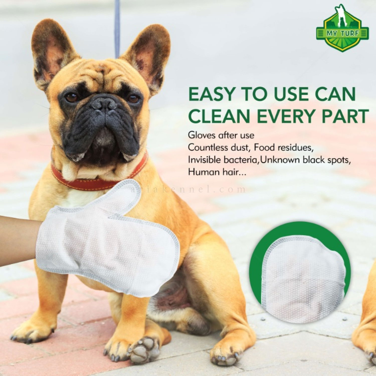 Почистващи ръкавици без изплакване MY TURF, с алое вера и екстракт от овес