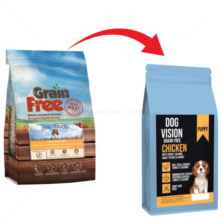 DOG VISION Puppy 12 кг Chicken, Turkey, Salmon, Sweet Potato & Carrot