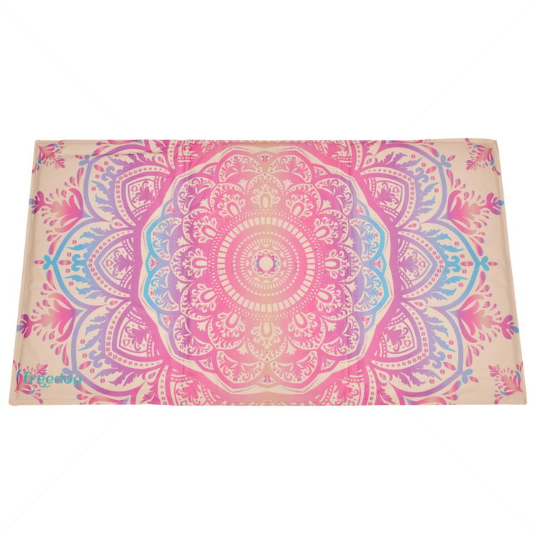 Охлаждаща постелка с пяна FREEDOG Cool Bed Mandala Beige, размер S
