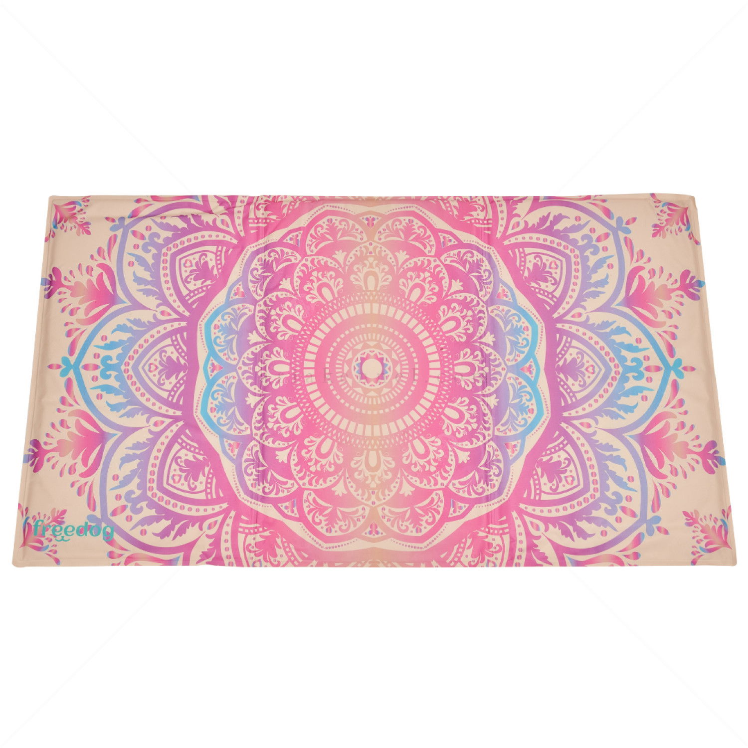 Охлаждаща постелка с пяна FREEDOG Cool Bed Mandala Beige, размер M