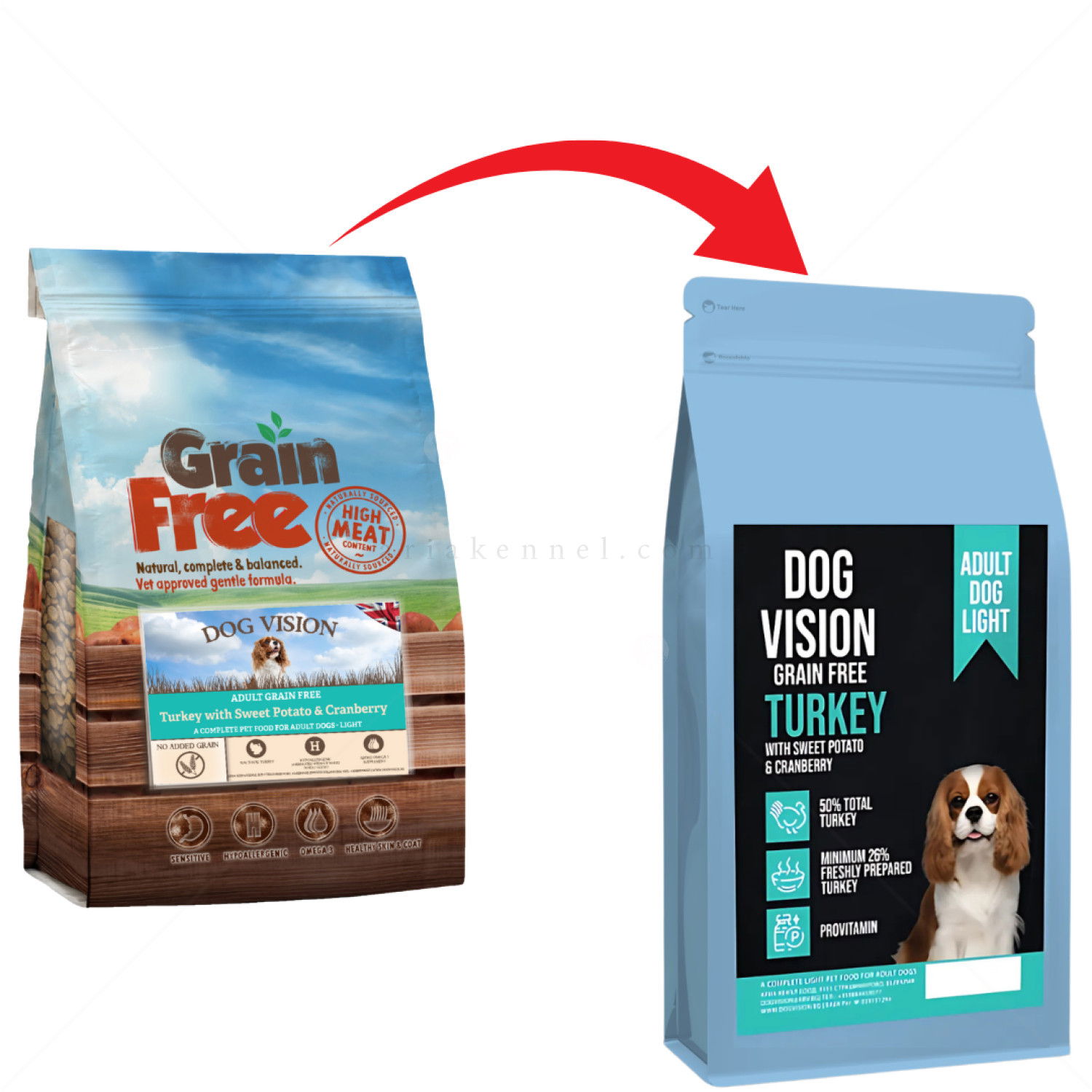 DOG VISION Adult Light 12 кг Turkey, Sweet Potato & Cranberry