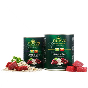 Консерва за кучета в напреднала възраст 800 гр NUEVO Senior Lamb & Beef