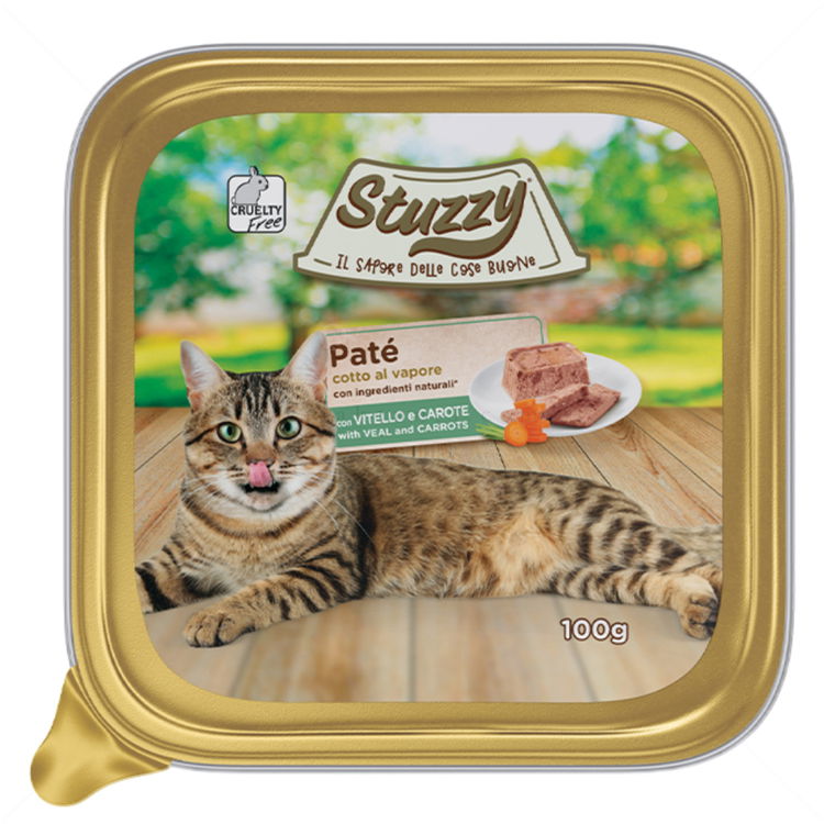 Пастет за котки 100 гр STUZZY Paté Adult Veal & Carrots