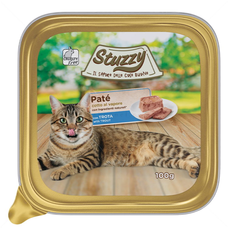 Пастет за котки 100 гр STUZZY Paté Adult Trout