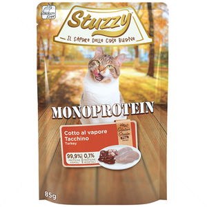 Монопротеинов пауч за котки без зърно 85 гр STUZZY Cat Grain Free Monoprotein Pouch Adult Turkey