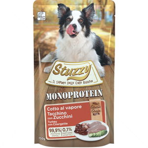 Монопротеинов пауч за кучета без зърно 150 гр STUZZY Dog Grain Free Monoprotein Pouch Adult Turkey
