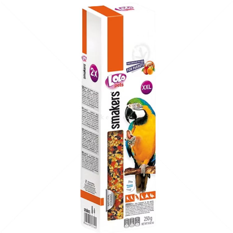 Крекери с фъстъци и плодове за едри папагали LOLO PETS