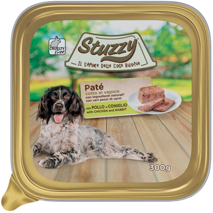 Пастет за кучета 300 гр STUZZY Dog Paté Adult Chicken and Rabbit