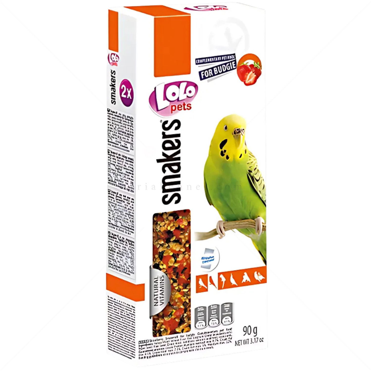 Крекери с ягоди за вълнисти папагали LOLO PETS 2 бр/90 гр