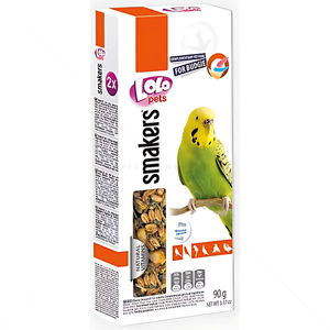 Крекери за оперение на вълнисти папагали LOLO PETS 2 бр/90 гр