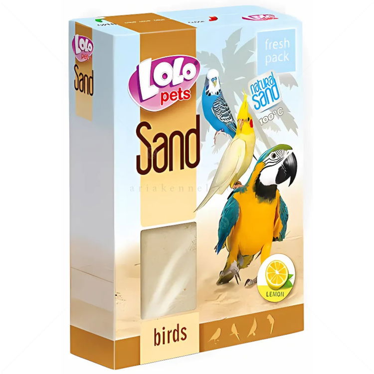 Пясък с лимонов аромат за птици LOLO PETS