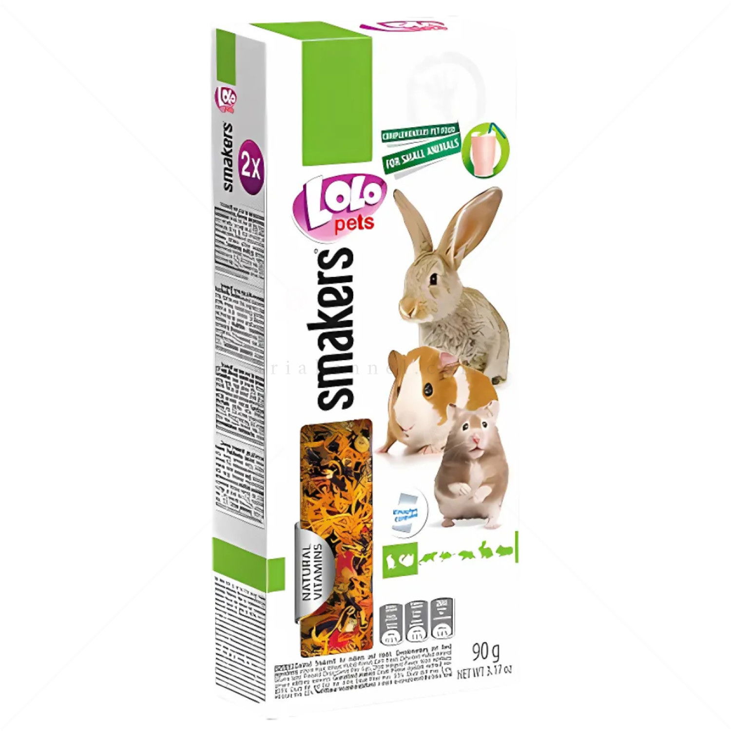 Крекери микс вкусове за гризачи LOLO PETS 2 бр/90 гр