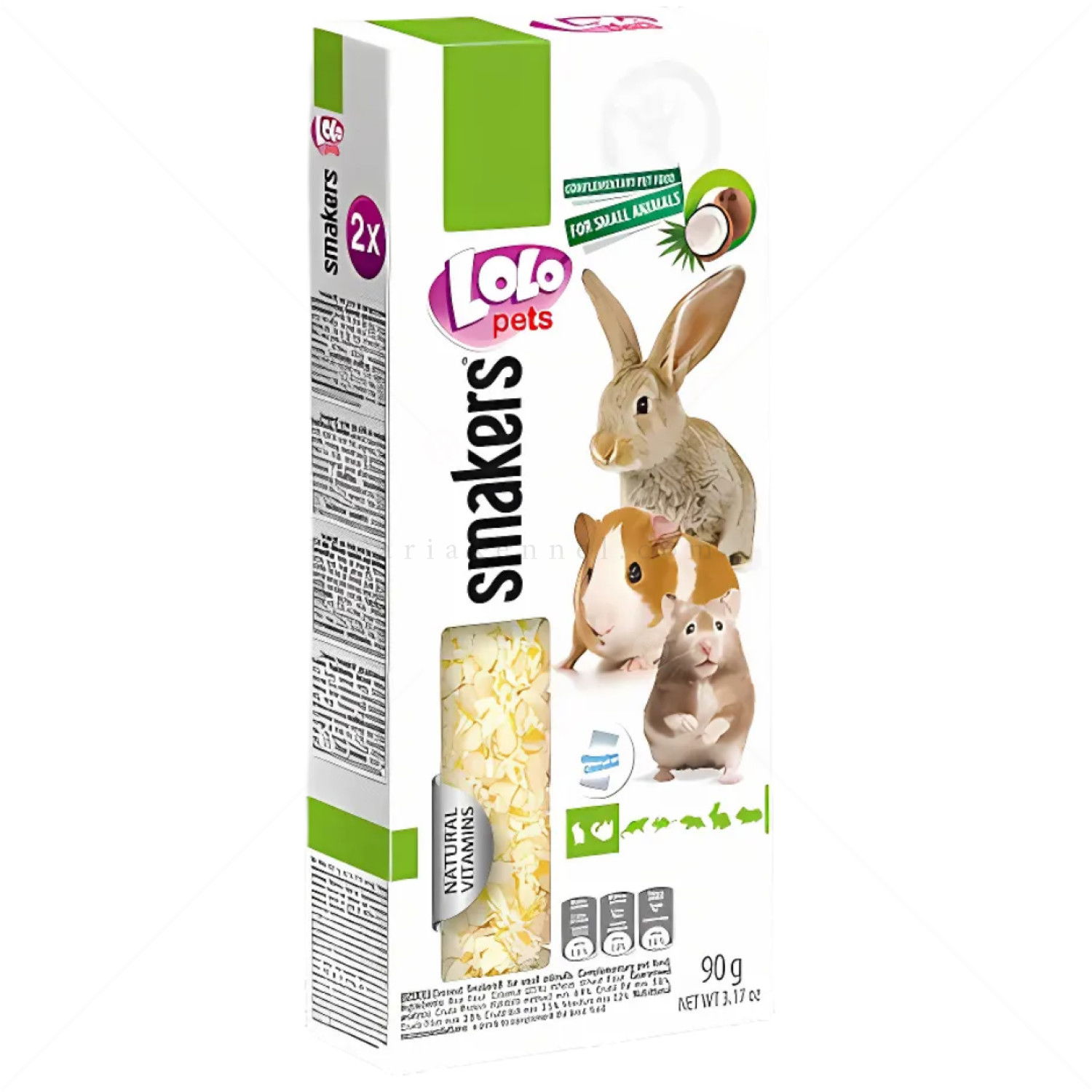 Крекери с кокос за гризачи LOLO PETS 2 бр/90 гр