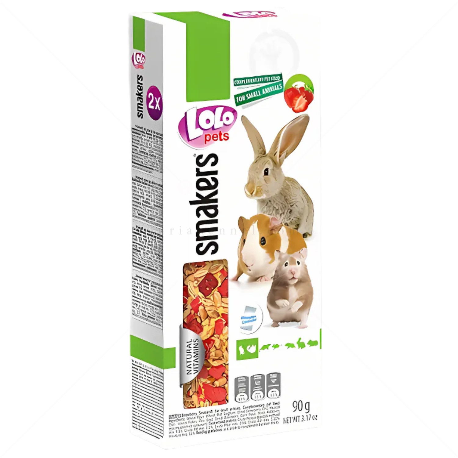 Крекери с ягода за гризачи LOLO PETS 2 бр/90 гр