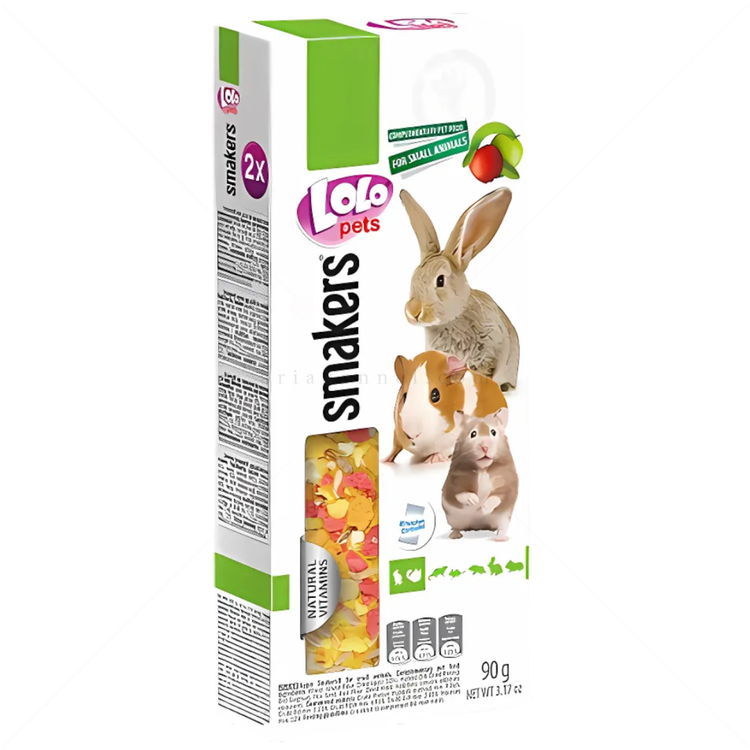 Крекери с ябълка за гризачи LOLO PETS 2 бр/90 гр