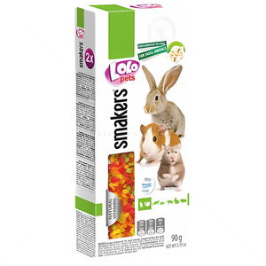 Крекери с пуканки за гризачи LOLO PETS 2 бр/90 гр