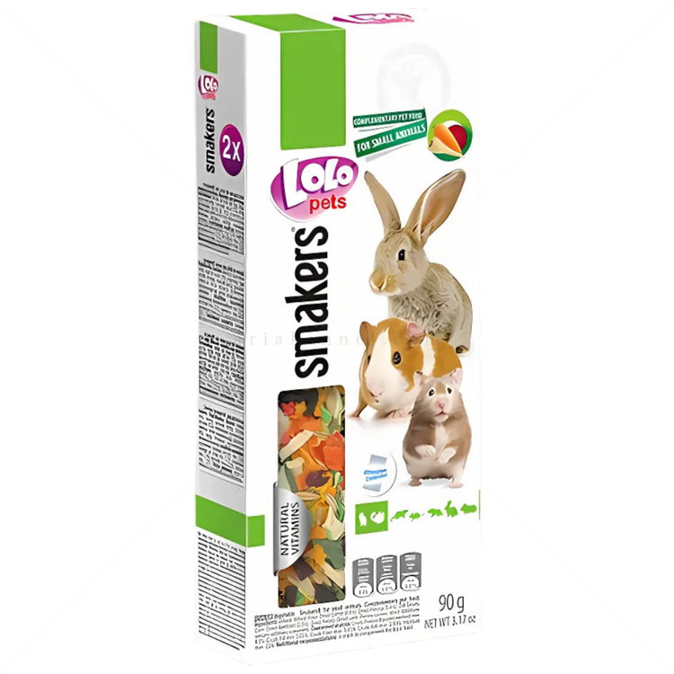 Крекери със зеленчуци за гризачи LOLO PETS 2 бр/90 гр