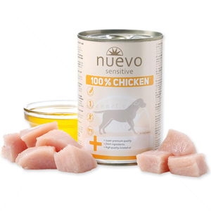 Консерва за кучета с чувствителен стомах 400 гр NUEVO Sensitive Adult Chicken