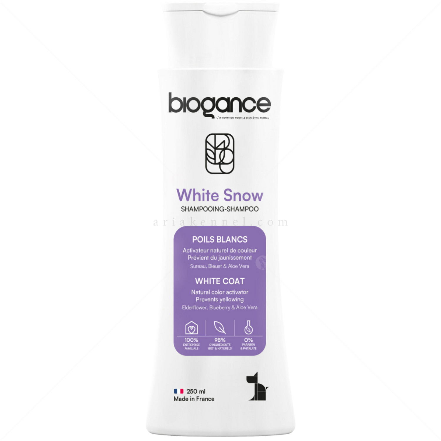 Шампоан за кучета с бяла козина BIOGANCE Shampoo White Snow