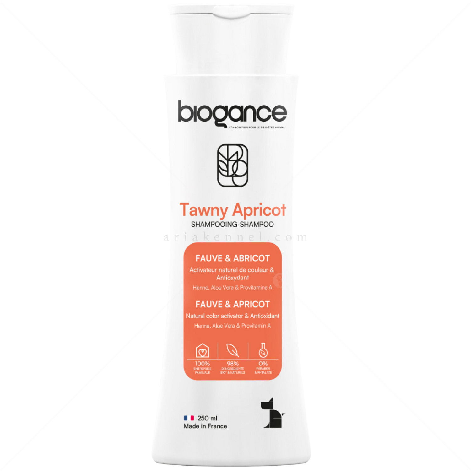 Шампоан за кучета с кафява козина BIOGANCE Shampoo Tawny Apricot