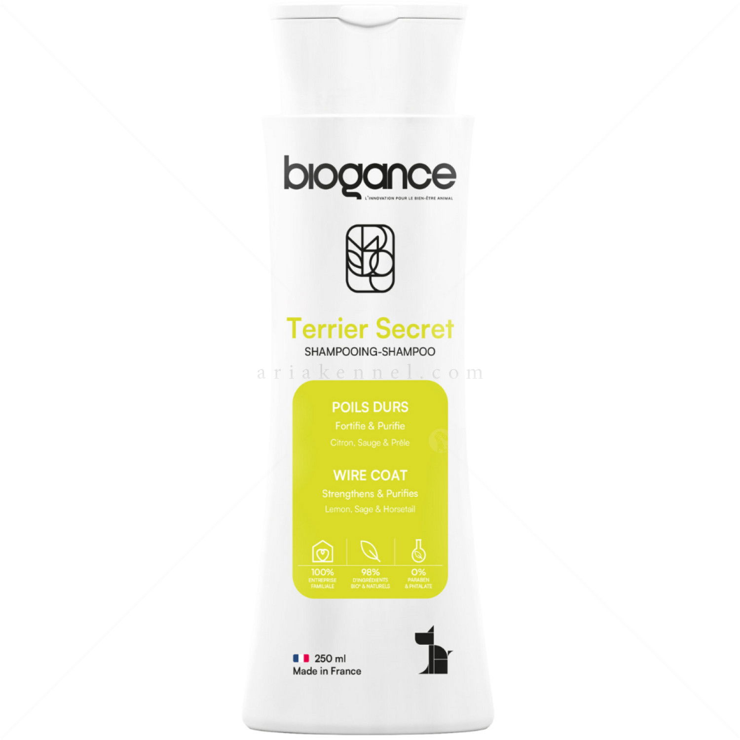 Шампоан за териери и за кучета с твърда козина BIOGANCE Shampoo Terrier Secret