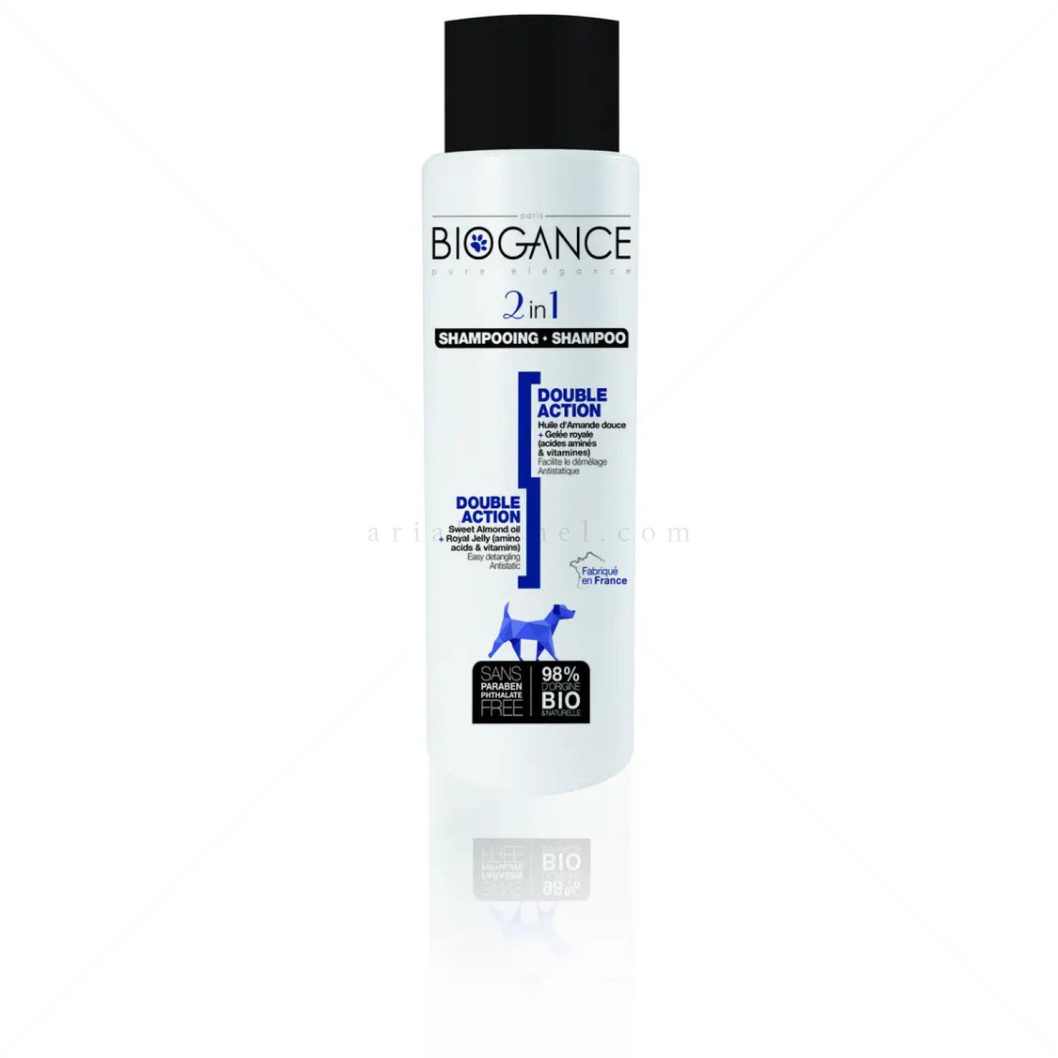 Антистатичен шампоан с балсам за кучета 2 в 1 BIOGANCE Shampoo 2 in 1