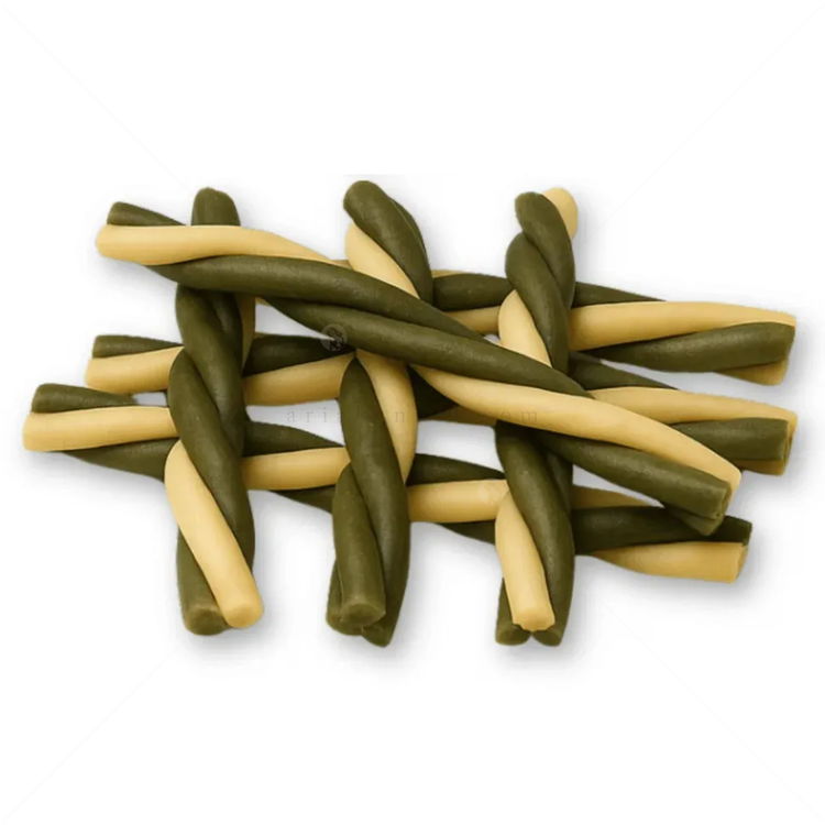 Усукани трицветни солети със спирулина ANIPRO Dental Pro Power Twisted dental sticks with spirulina, 84 гр