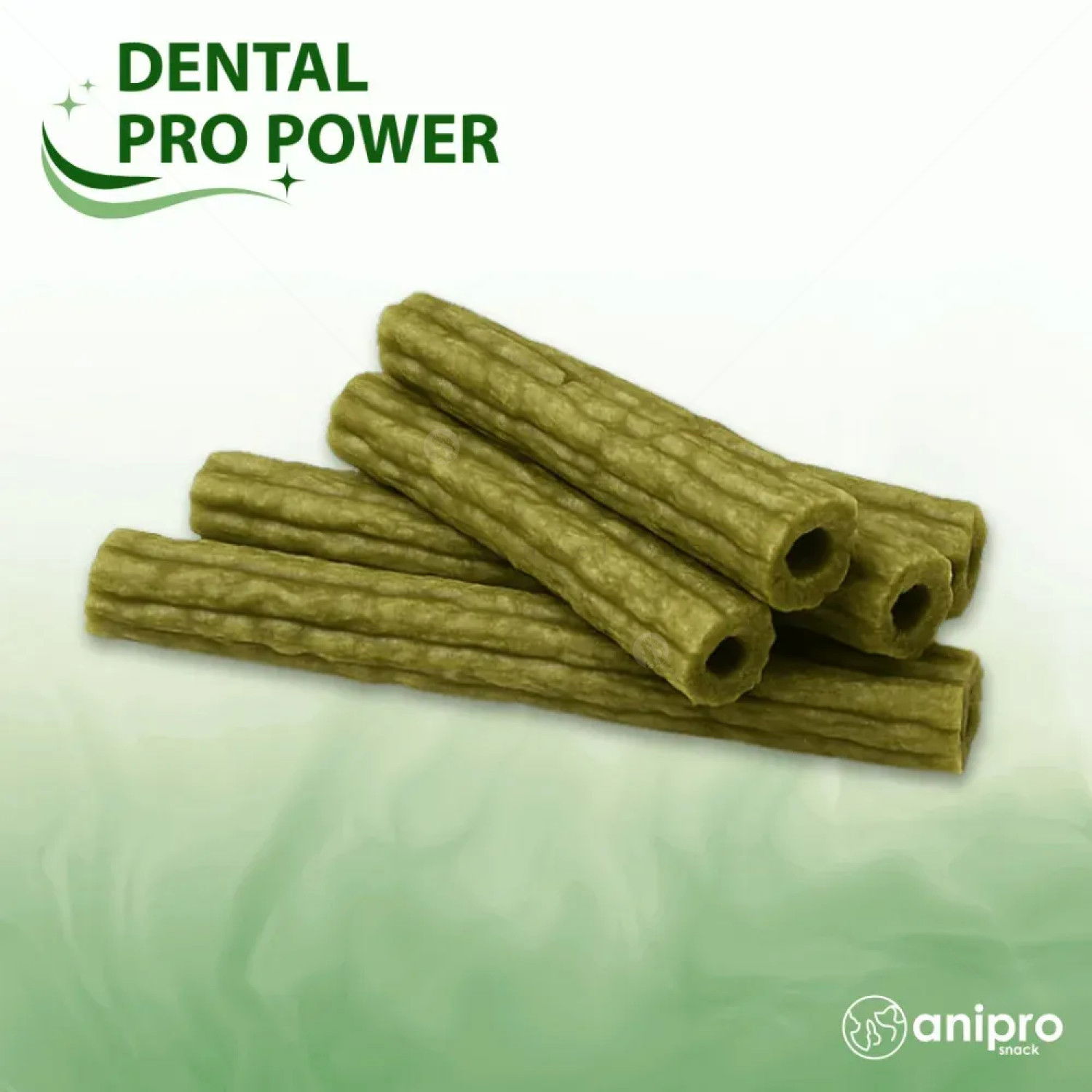 Пурички със спирулина ANIPRO Dental Pro Power Puffed sticks with spirulina, 84 гр