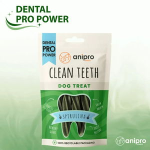 Дентални пръчки със спирулина ANIPRO Dental Pro Power Fusilli with spirulina, 84 гр